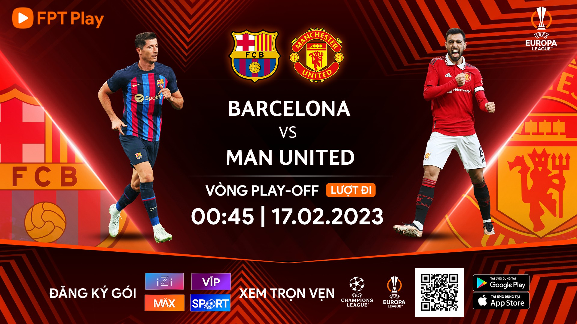 Barcelona - Manchester United, C2, FPT Play