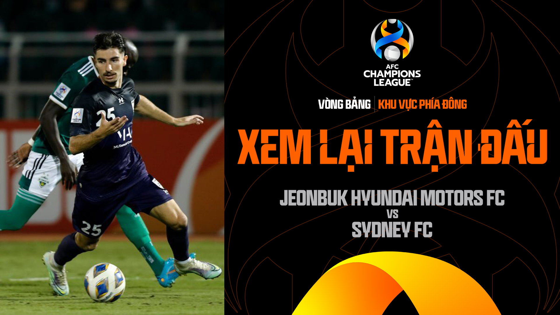 Jeonbuk Hyundai Motors FC - Sydney FC | Xem lại trận đấu - AFC Champions League