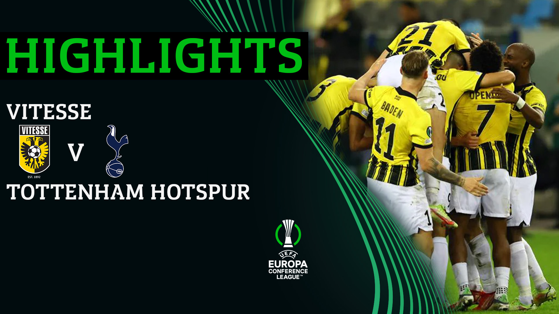 Vitesse - Tottenham Hotspur | Thất bại bất ngờ - Highlights UEFA Europa Conference League 2021/2022