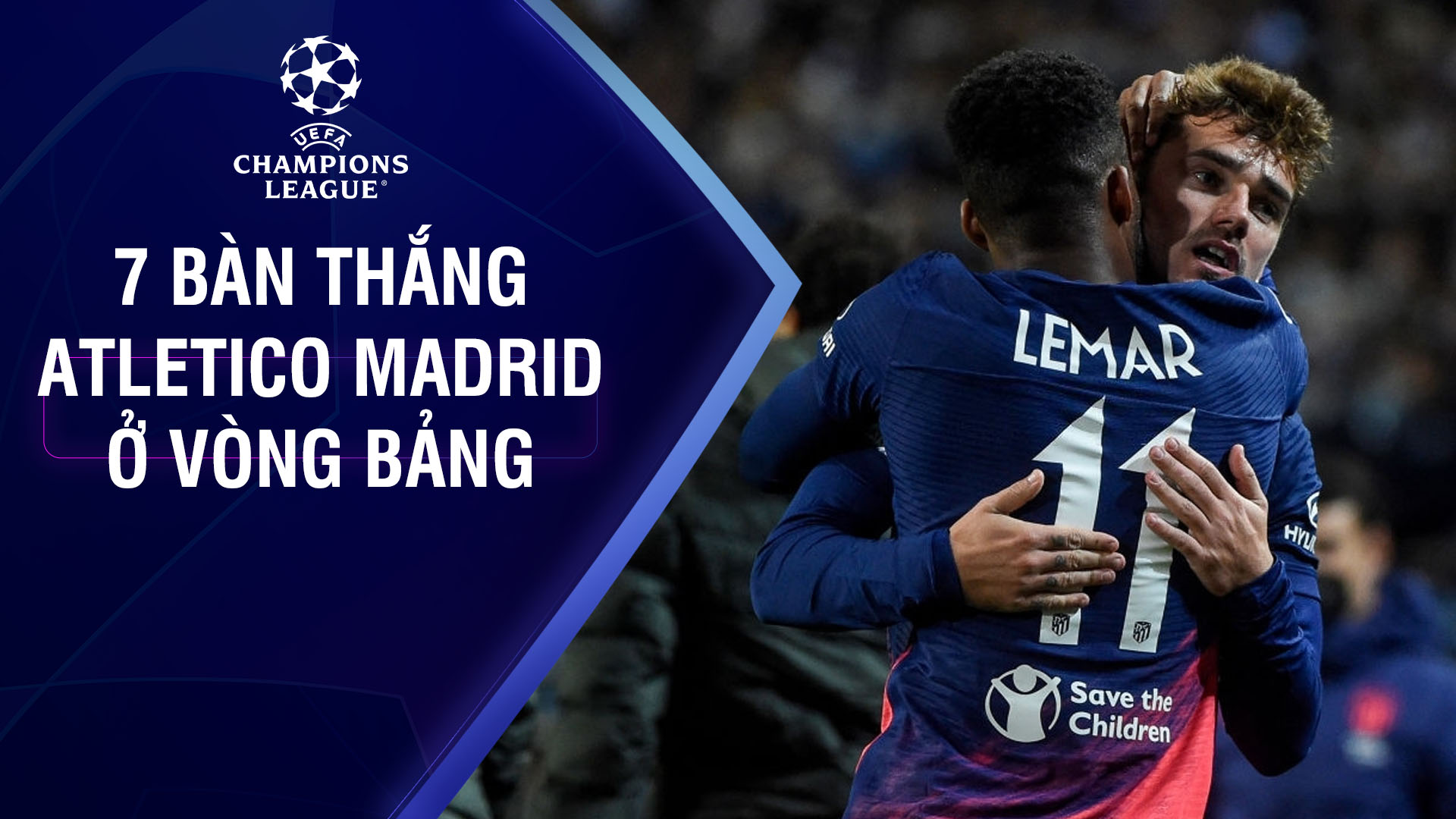 7 bàn thắng của Atletico Madrid ở vòng bảng - UEFA Champions League