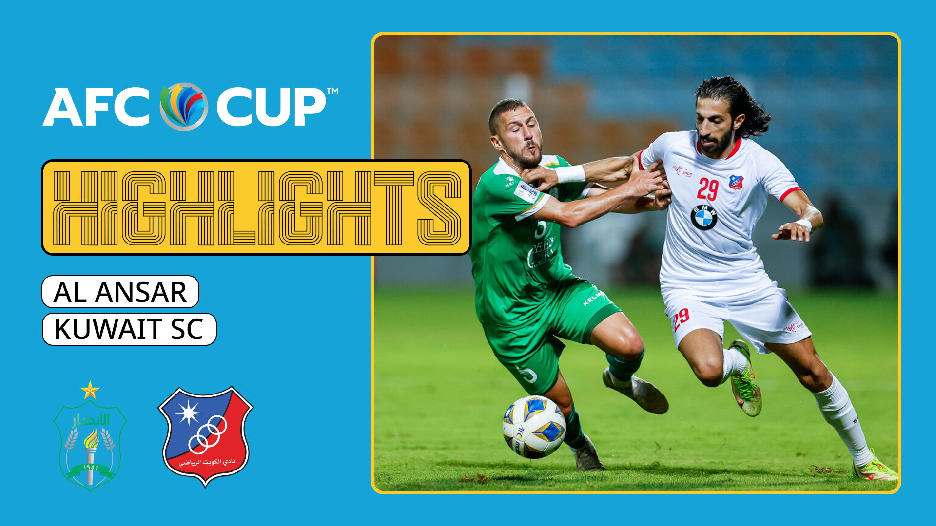 Al Ansar Kuwait SC Cân tài cân sức Highlights AFC Cup 2022 FPT Play