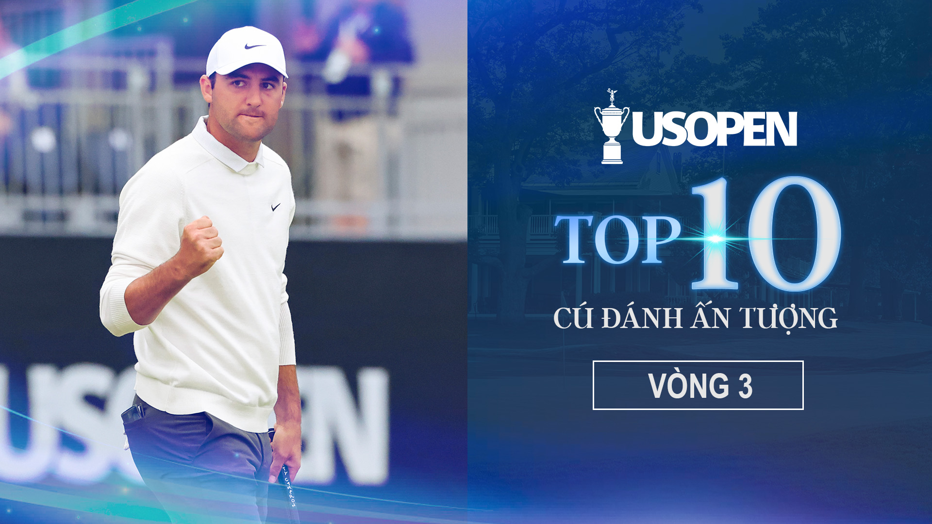 TOP 10 cú đánh ấn tượng vòng 3 - US Open Golf