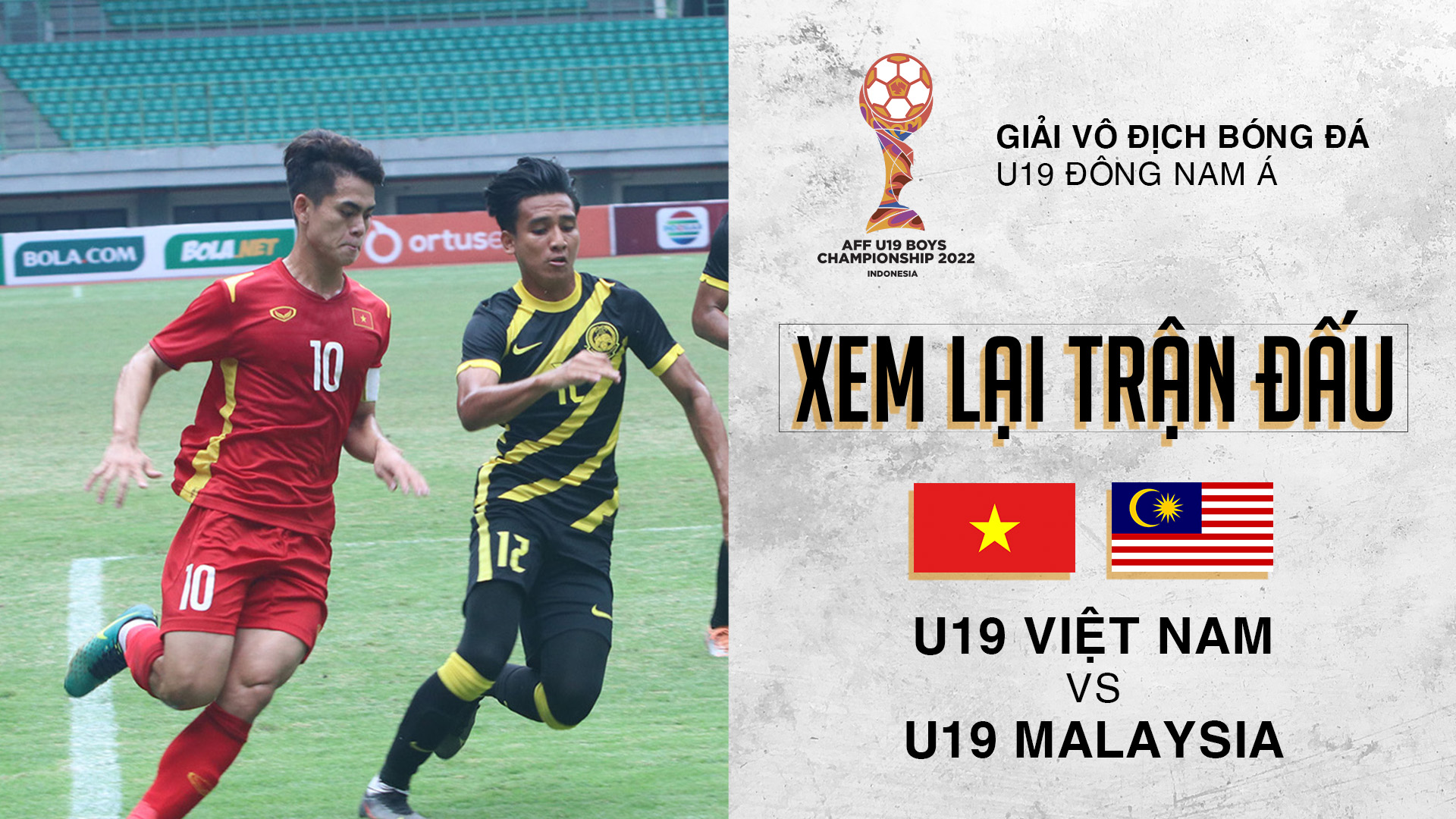 U19 Việt Nam - U19 Malaysia | Xem lại trận đấu - U19 Đông Nam Á