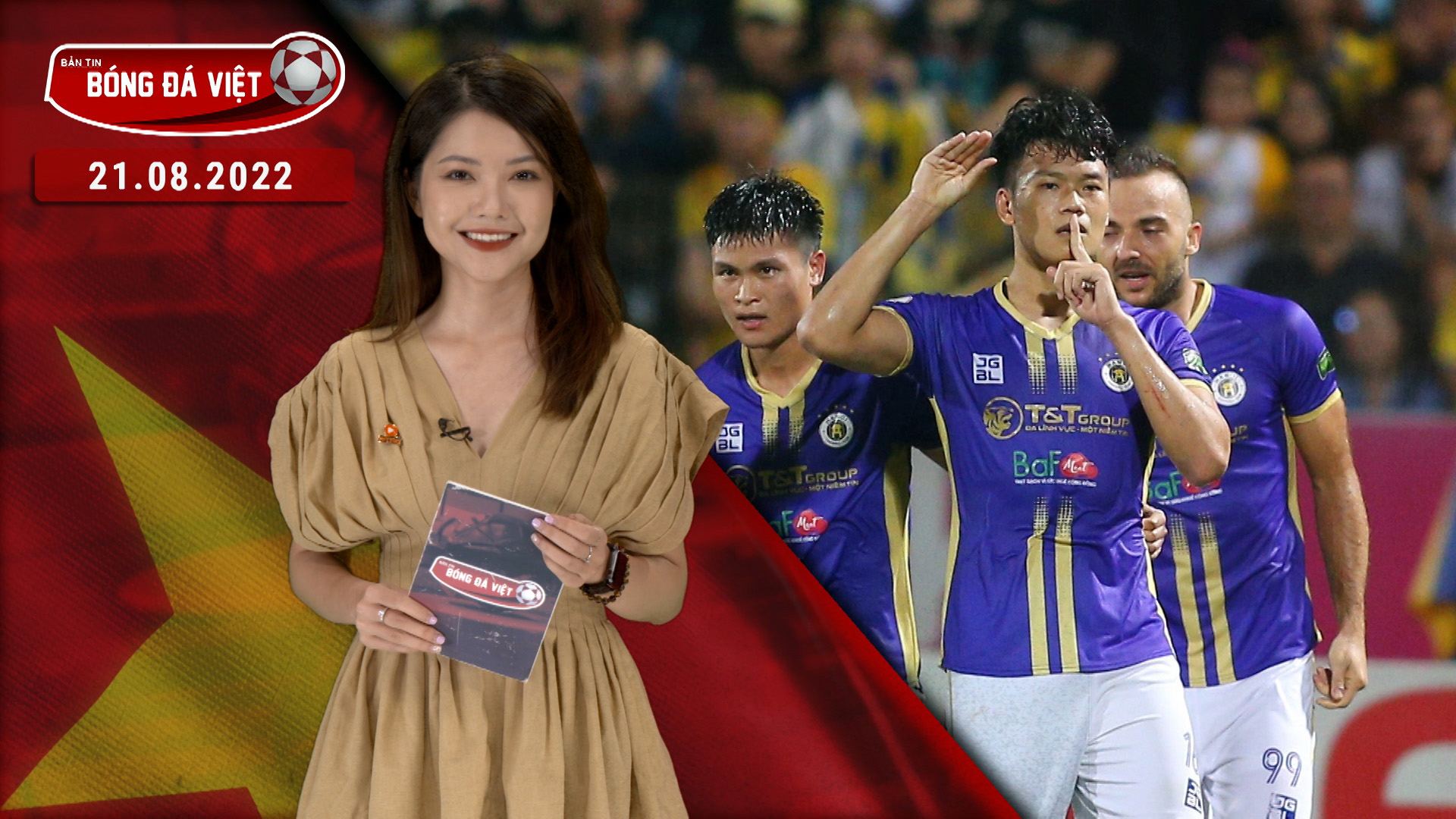 Hà Nội FC độc chiếm đỉnh bảng V-League - Bản tin Bóng đá Việt 21/08