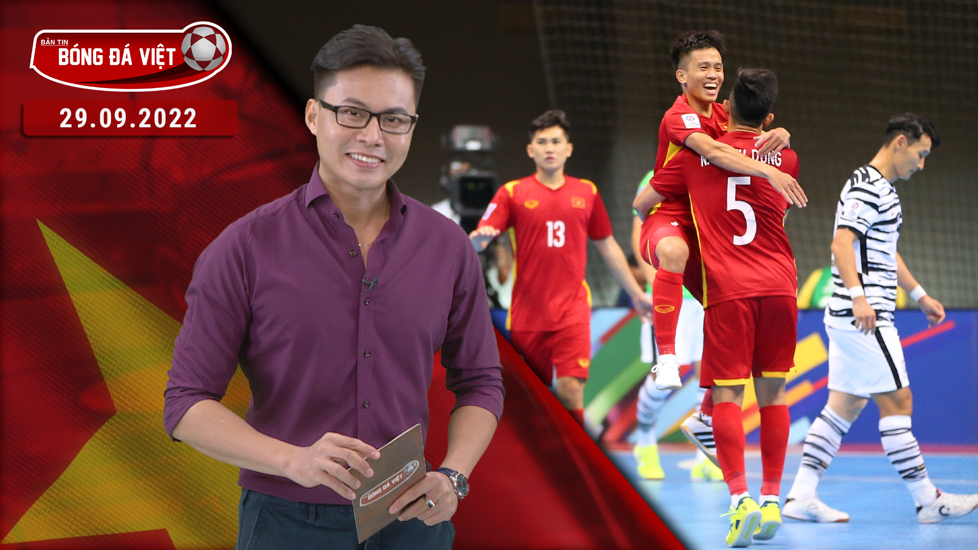 Đội tuyển Futsal Việt Nam ra quân thành công tại AFC Futsal Asian Cup - Bản tin bóng đá Việt 29/09